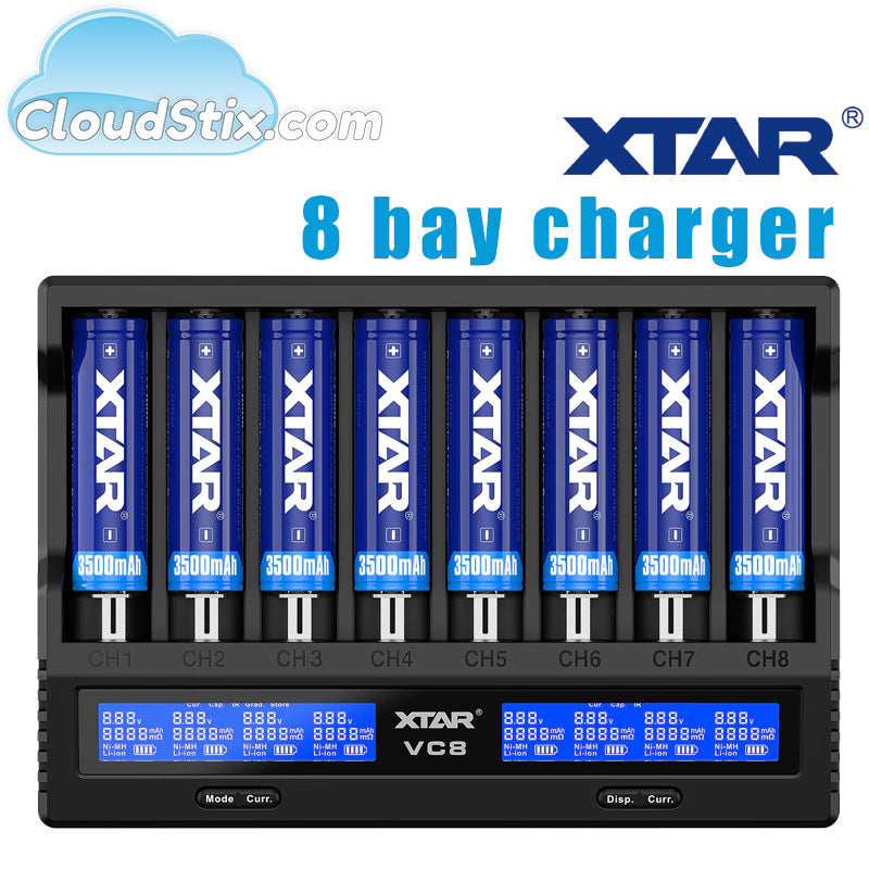 XTAR VC8 Bay Charger-XTAR VC8 Bay Charger